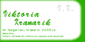 viktoria kramarik business card